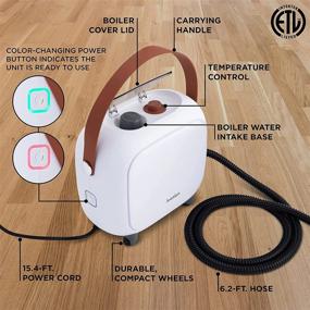 img 3 attached to 🔥 Ivation All in One Household Steam Cleaner: 17 Accessories for Chemical-Free Cleaning and Sanitizing of Floors, Bed Bugs, Clothes, Ovens, Curtains, and Carpets