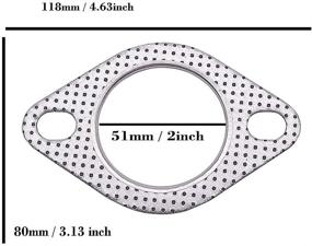 img 3 attached to Universal Fitment Temperature Exhaust Gasket