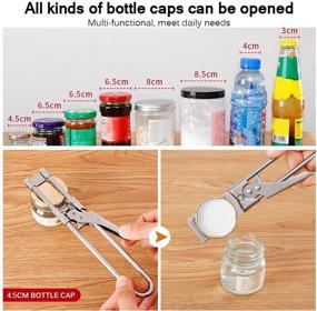 img 1 attached to 🔧 Master Opener Adjustable Jar and Bottle Opener: Versatile Stainless Steel Can Opener and Lid Gripper - Top Kitchen Accessory (1PCS)