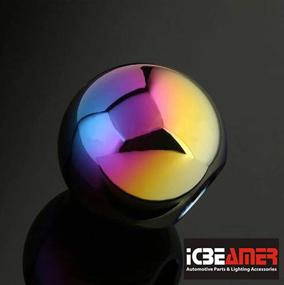 img 2 attached to 🚗 ICBEAMER Neo Chrome Ball Drift Shape Manual Gear Shift Knob for Vehicles [1 pc]