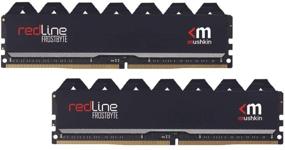 img 2 attached to 💾 Mushkin Redline Black DDR4 64GB UDIMM Memory Kit - 3600MHz CL-18 - 288-pin 1.35V Desktop RAM - Non-ECC - Dual-Channel - FrostByte Black Heatsink - MRC4U360JNNM32GX2