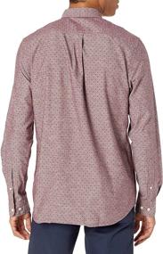 img 3 attached to 👕 Men's Clothing: Goodthreads Chambray Burgundy Long Sleeve Shirt in Standard Fit