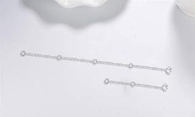 img 1 attached to Dorella Sterling Silver Necklace Extender Set - Durable, Adjustable 2" and 5" Length for Necklaces and Bracelets
