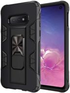 📱 samsung galaxy note 8 case: military grade shockproof with kickstand, magnetic car mount - black logo