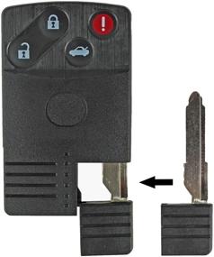 img 1 attached to 🔑 Replacement Blade Inserts for Mazda Smart Key Card - 2 Pack, No Transponder Chip, Uncut - by QualityKeylessPlus