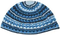 👑 high-quality judaica knitted kippah for boys: stylish accessories in hats & caps logo