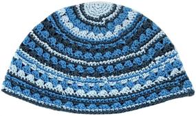 img 1 attached to 👑 High-Quality Judaica Knitted Kippah for Boys: Stylish Accessories in Hats & Caps