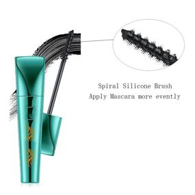 img 1 attached to 💫 Extend Mascara Lash: 3D Fiber Liquid Mascara for Long-Lasting, Thick and Dramatic Eyelashes with 360-Degree Spiral Brush - Black