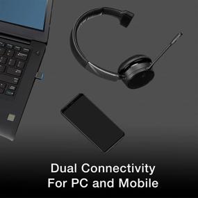 img 2 attached to Наушники Plantronics Voyager 4210-UC с Bluetooth и USB-A Dongle - прослушивание музыки, голосовые приложения на ПК, совместная работа, программа для IP-телефонии - совместимы с ПК, MAC и мобильными устройствами для видеоконференций (USB A)