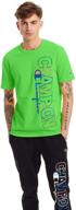 👕 champion life green block screen men's apparel logo