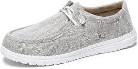 img 4 attached to Кеды Canvas Casual Loafer с дышащей подошвой для мужчин, обеспечивающие комфорт