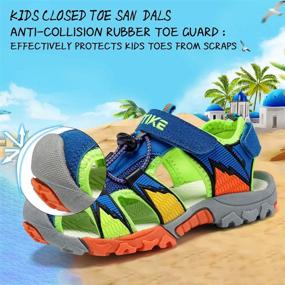 img 1 attached to 👟 Quick Drying Boys' Outdoor Closed Toe Sandals - Ideal Footwear for Kids