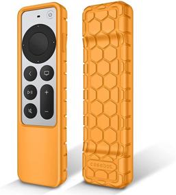 img 4 attached to Защитный чехол Fintie для пульта Siri Apple TV 2021 - легкий силиконовый чехол Honey Comb противоскользящий, антиударный для пульта Apple TV 4K / HD Siri (второе поколение)