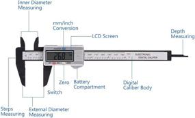 img 3 attached to 📏 Tnfeeon Measuring Electronic Calipers: The Ideal Woodworking Companion