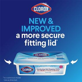 img 1 attached to Clorox Disinfecting Wet Mopping Cloths, Rain Clean 🌧️ - 2-Pack with 24 Wet Refills: Effective Cleaning & Disinfection