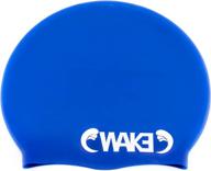 🏊 wake large swim cap - premium silicone swim cap for active swimmers - versatile swim cap for sports & showers logo