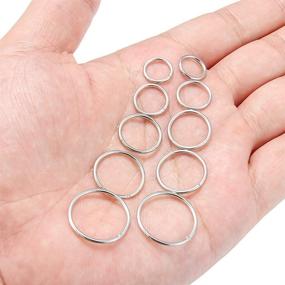 img 1 attached to 💍 SCERRING Stainless Steel Hinged Clicker Segment Septum Nose Lip Ring Hoop – Piercing Jewelry Set (3-10PCS, 16G, Various Sizes)