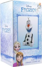 img 1 attached to 🥶 Disney Frozen Olaf Ceramic Cookie Jar: Adorable Sculpted Kitchen Storage