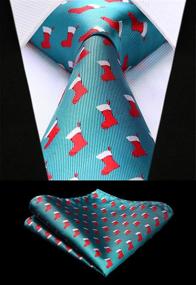 img 3 attached to 🎄 HISDERN Snowflake Christmas Necktie Pocket