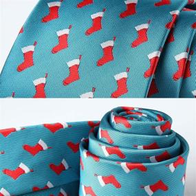 img 1 attached to 🎄 HISDERN Snowflake Christmas Necktie Pocket