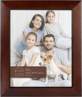 🖼️ dakota 8x10 wood picture frame in dark walnut brown by prinz logo