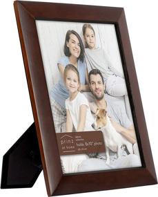 img 3 attached to 🖼️ Dakota 8x10 Wood Picture Frame in Dark Walnut Brown by PRINZ