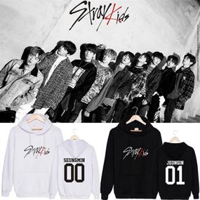 img 3 attached to 🪑 CHAIRAY Kpop Stray Kids Hoodie Sweatshirt: ChangBin, HyunJin and Woojin - Trendy Sweater for Fans
