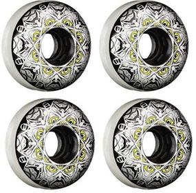 img 2 attached to 🛼 Eulogy Aggressive Skate Wheels - Adiel Colberg Legend Edition, 55mm, 90A, 4-Pack