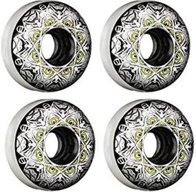 img 1 attached to 🛼 Eulogy Aggressive Skate Wheels - Adiel Colberg Legend Edition, 55mm, 90A, 4-Pack