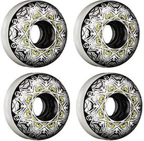 img 4 attached to 🛼 Eulogy Aggressive Skate Wheels - Adiel Colberg Legend Edition, 55mm, 90A, 4-Pack