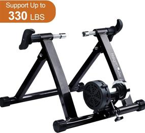 img 2 attached to 🚴 HEALTH LINE PRODUCT Bike Trainer Stand - 8 Resistance Settings, Portable 26&#34;-28&#34; Indoor Bicycle Trainer with Quiet Noise Reduction - Stationary Cycling Exercise for Road &amp; Mountain Bikes