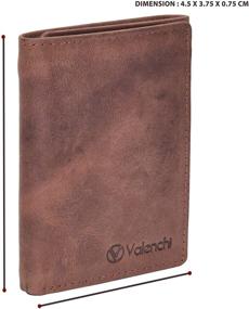 img 1 attached to 🕰️ Vintage Valenchi Genuine Leather Wallets: Timeless Men's Accessories