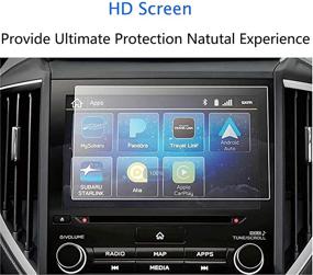 img 3 attached to 📱 2021 Subaru Forester Ascent Impreza Crosstrek 8 Inch Touch Screen Protector: 9H Anti-Scratch Tempered Glass for Navigation Protection