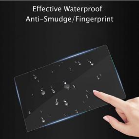 img 1 attached to 📱 2021 Subaru Forester Ascent Impreza Crosstrek 8 Inch Touch Screen Protector: 9H Anti-Scratch Tempered Glass for Navigation Protection