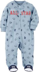 img 1 attached to Comfortable Carters Baby Cotton Sleep Months Boys' Clothing Sets - Perfect for a Good Night's Sleep!