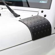матово-черные защитные накладки на задний бампер кузова для 🚙 jeep jk и wrangler unlimited 2007-2018 - наружные аксессуары hooke road логотип
