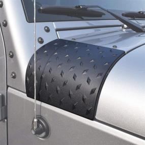 img 3 attached to Матово-черные защитные накладки на задний бампер кузова для 🚙 Jeep JK и Wrangler Unlimited 2007-2018 - Наружные аксессуары Hooke Road