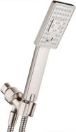 bright showers showerhead adjustable stainless logo