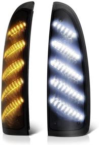 img 4 attached to π₯ VIPMOTOZ Sequential Turn Signal LED Smoke Side Marker Light Lamp Assembly Replacement Pair for 2003-2007 Ford F-250 F-350 Super Duty Pickup Truck Towing Mirror