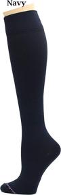 img 1 attached to 🧦 Dr. Motion Therapeutic Graduated Compression Women's Knee-hi Socks - 4 Pairs for Effective Pain Relief & Improved Circulation