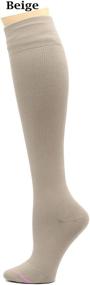 img 2 attached to 🧦 Dr. Motion Therapeutic Graduated Compression Women's Knee-hi Socks - 4 Pairs for Effective Pain Relief & Improved Circulation