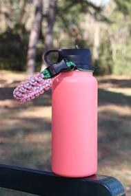 img 1 attached to 🔒 Enhance Your Hydro Flask with One MissionX Paracord Handle! Durable & Secure for 12oz to 64oz Bottles