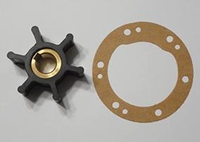 img 1 attached to 🔧 StayCoolPumps Yanmar Impeller Kit 124223-42092 with Gasket 124223-42110 for 2-3/4" Cover Replacement