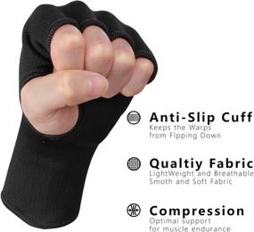 img 2 attached to Защитные бандажи для перчаток боксерских без пальцев