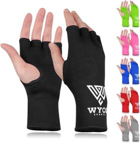 img 4 attached to Защитные бандажи для перчаток боксерских без пальцев
