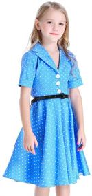 img 4 attached to 💃 Timeless Style: Bow Dream Girls Vintage Swing Girls' Clothing