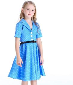 img 3 attached to 💃 Timeless Style: Bow Dream Girls Vintage Swing Girls' Clothing