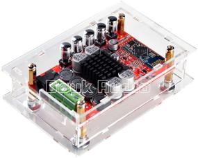 img 1 attached to Douk Audio Upgraded 50W+50W Wireless Bluetooth 4.0 HiFi Audio Receiver Digital Amplifier Board with Case and Heatsinks: Enhanced Audio Performance and Protection
