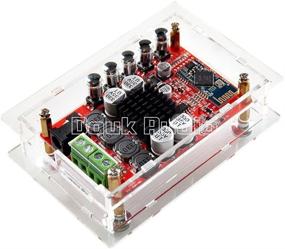 img 3 attached to Douk Audio Upgraded 50W+50W Wireless Bluetooth 4.0 HiFi Audio Receiver Digital Amplifier Board with Case and Heatsinks: Enhanced Audio Performance and Protection