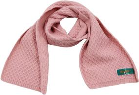 img 3 attached to 🧣 Модный вязаный шарф - стильные зимние аксессуары для маленьких девочек